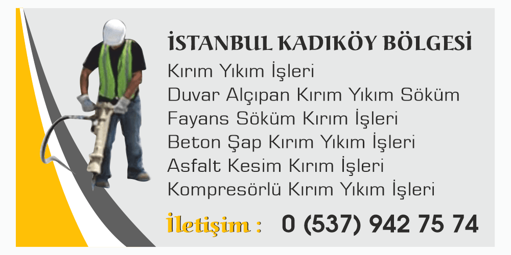 Kadıköy Asfalt Kesim Beton Kesim Şap Kırım İşleri