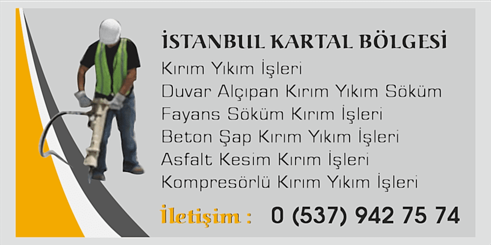 Kartal Asfalt Kesim Beton Kesim Şap Kırım İşleri