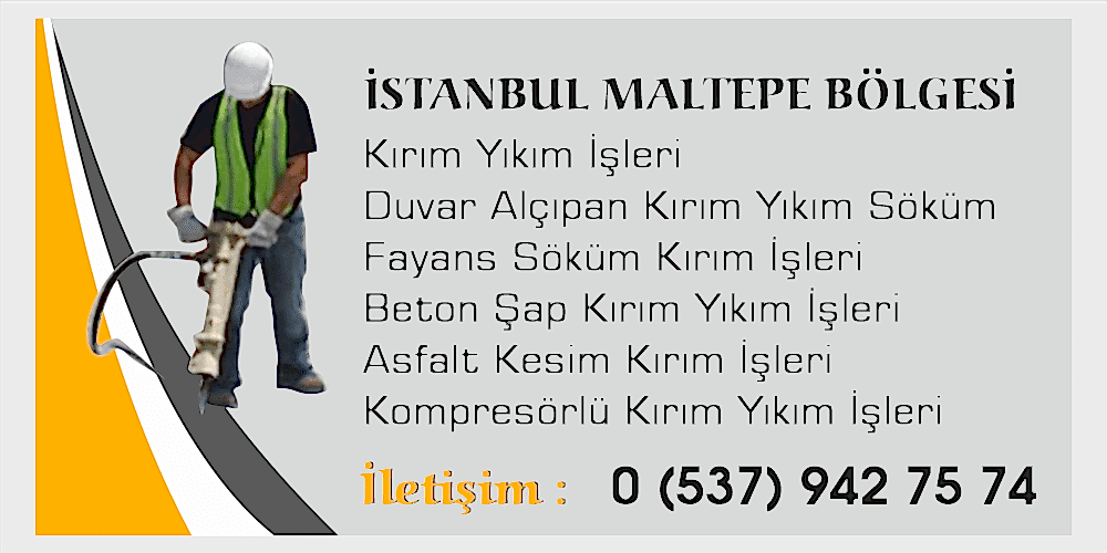 Maltepe Asfalt Kesim Beton Kesim Şap Kırım İşleri