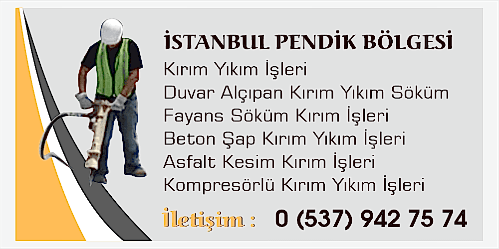 Pendik Kırım Yıkım İşleri Duvar Fayans Kırım Yıkım Ekibi